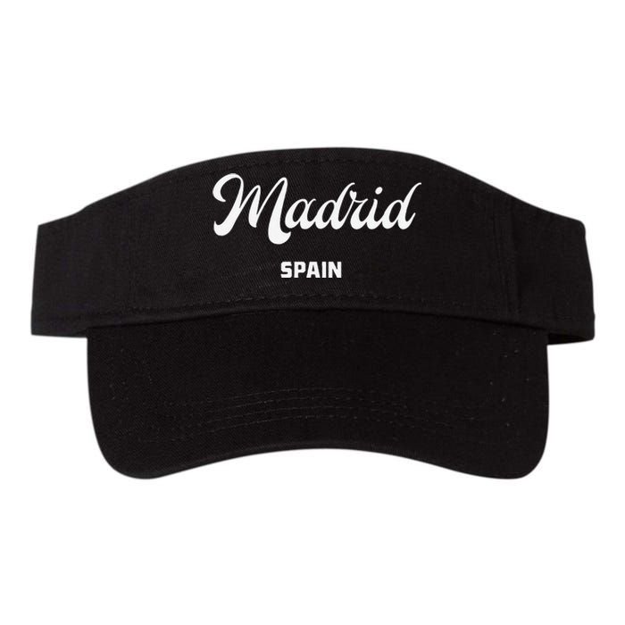 Madrid Spain Valucap Bio-Washed Visor