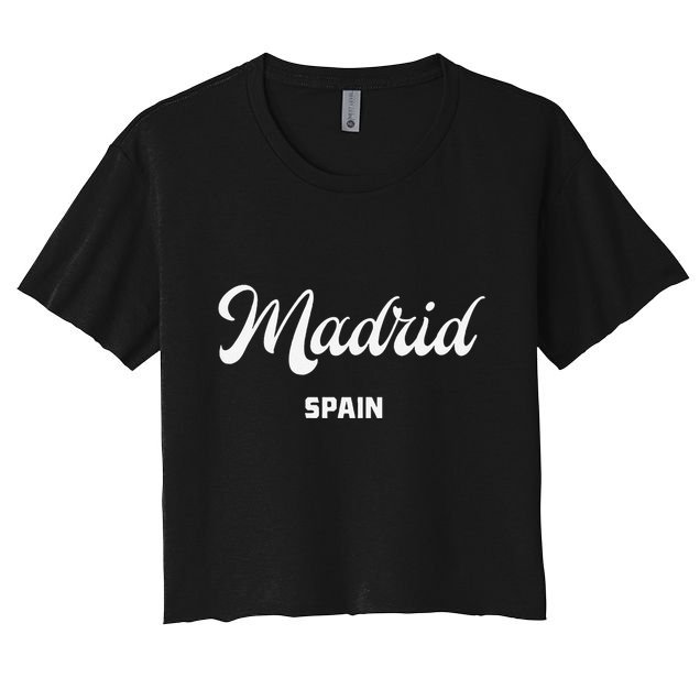 Madrid Spain Crop Top