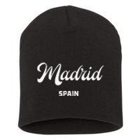 Madrid Spain Short Acrylic Beanie