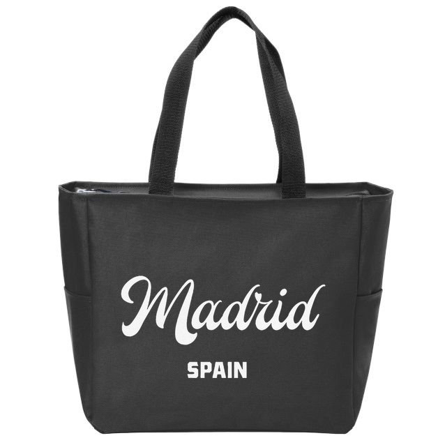 Madrid Spain Zip Tote Bag