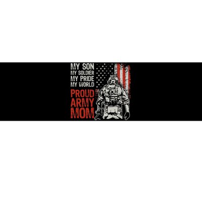 My Son My Soldier Hero Proud Army Mom US Military Mother Bumper Sticker