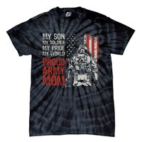 My Son My Soldier Hero Proud Army Mom US Military Mother Tie-Dye T-Shirt