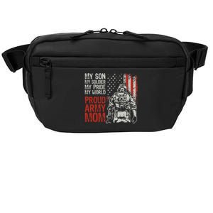 My Son My Soldier Hero Proud Army Mom US Military Mother Crossbody Pack