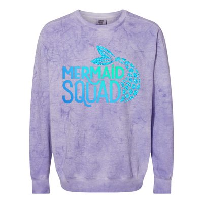 Mermaid Squad Colorblast Crewneck Sweatshirt