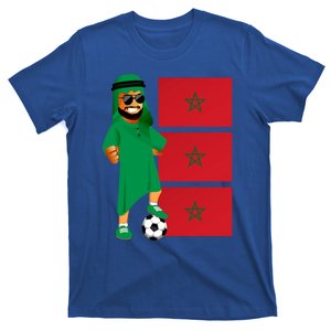 Moroccan Sheik Morocco Flag Soccer Gift T-Shirt