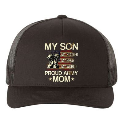 My Son My Soldier My Pride My Hero Proud Mom Yupoong Adult 5-Panel Trucker Hat