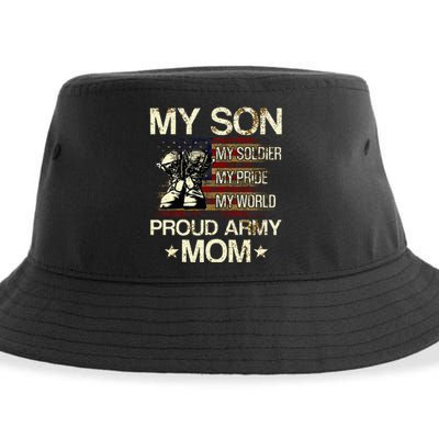 My Son My Soldier My Pride My Hero Proud Mom Sustainable Bucket Hat