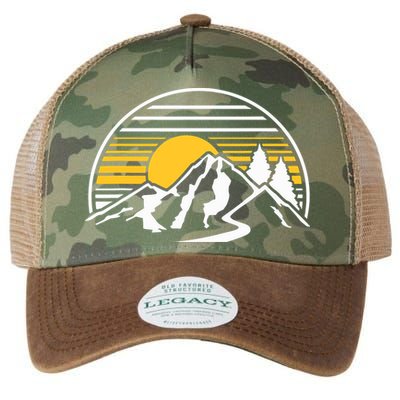 Mountains Sun Legacy Tie Dye Trucker Hat