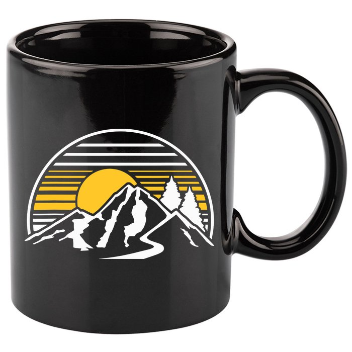 Mountains Sun 11oz C Handle Ceramic Mug