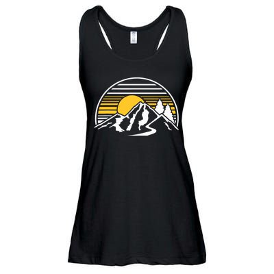 Mountains Sun Ladies Essential Flowy Tank