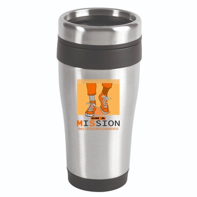 Multiple Sclerosis Ms Awareness Walk On Mission 16oz Travel Tumbler