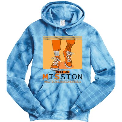 Multiple Sclerosis Ms Awareness Walk On Mission Tie Dye Hoodie