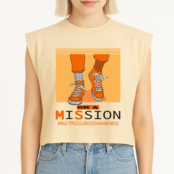Multiple Sclerosis Ms Awareness Walk On Mission Garment-Dyed Women's Muscle Tee