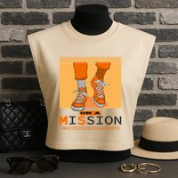 Multiple Sclerosis Ms Awareness Walk On Mission Garment-Dyed Women's Muscle Tee