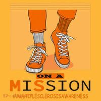 Multiple Sclerosis Ms Awareness Walk On Mission Pom Pom 12in Knit Beanie