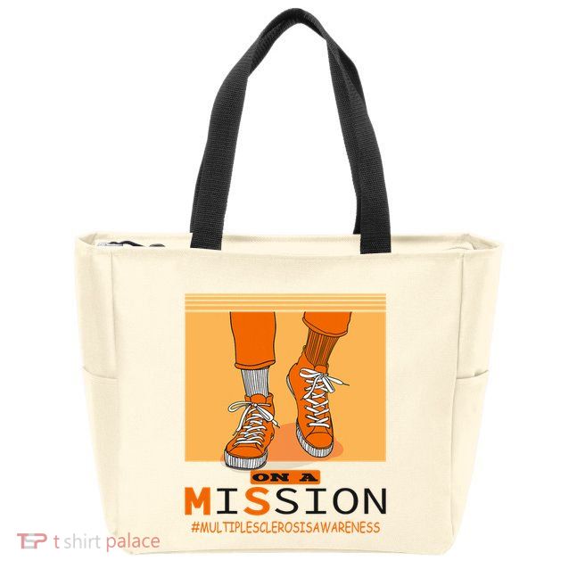 Multiple Sclerosis Ms Awareness Walk On Mission Zip Tote Bag