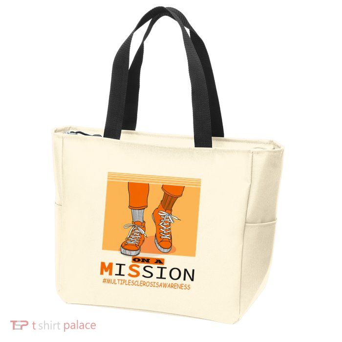 Multiple Sclerosis Ms Awareness Walk On Mission Zip Tote Bag