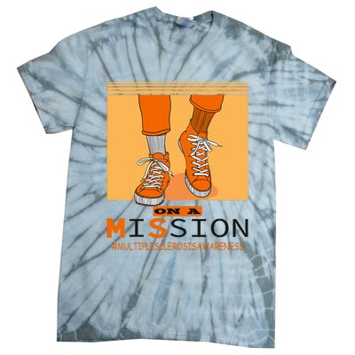 Multiple Sclerosis Ms Awareness Walk On Mission Tie-Dye T-Shirt