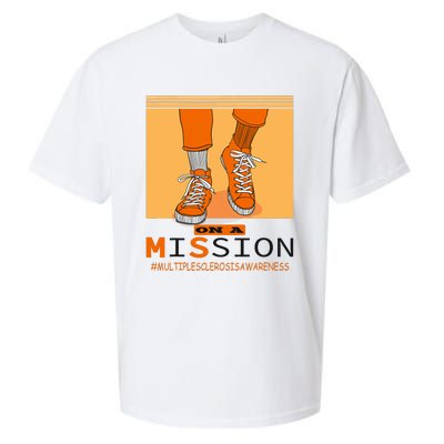 Multiple Sclerosis Ms Awareness Walk On Mission Sueded Cloud Jersey T-Shirt