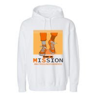 Multiple Sclerosis Ms Awareness Walk On Mission Garment-Dyed Fleece Hoodie