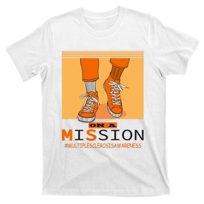 Multiple Sclerosis Ms Awareness Walk On Mission T-Shirt