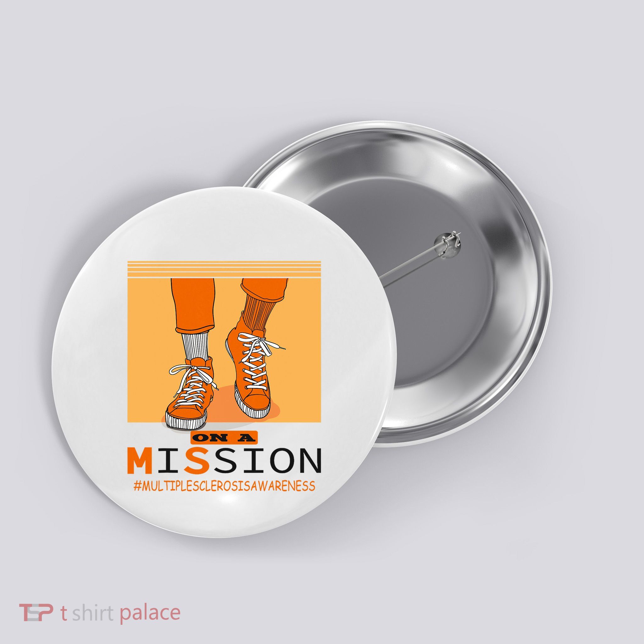 Multiple Sclerosis Ms Awareness Walk On Mission Button