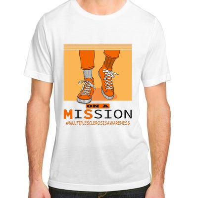 Multiple Sclerosis Ms Awareness Walk On Mission Adult ChromaSoft Performance T-Shirt