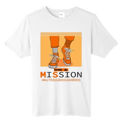 Multiple Sclerosis Ms Awareness Walk On Mission Tall Fusion ChromaSoft Performance T-Shirt