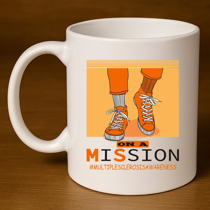 Multiple Sclerosis Ms Awareness Walk On Mission 11oz C Handle Ceramic Mug