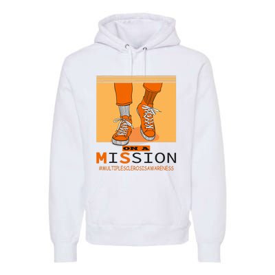 Multiple Sclerosis Ms Awareness Walk On Mission Premium Hoodie