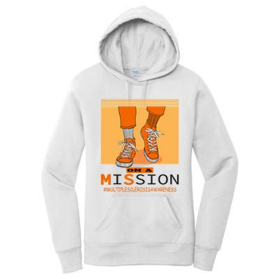 Multiple Sclerosis Ms Awareness Walk On Mission Women's Pullover Hoodie