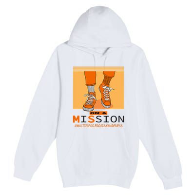 Multiple Sclerosis Ms Awareness Walk On Mission Premium Pullover Hoodie