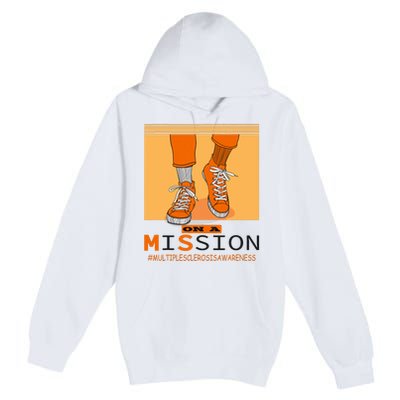 Multiple Sclerosis Ms Awareness Walk On Mission Premium Pullover Hoodie