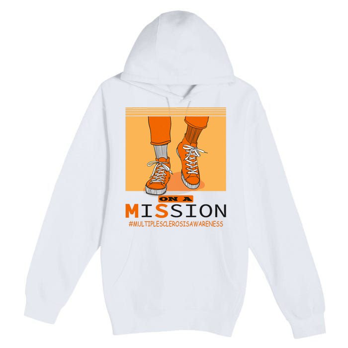 Multiple Sclerosis Ms Awareness Walk On Mission Premium Pullover Hoodie