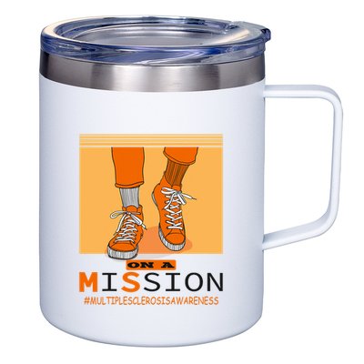 Multiple Sclerosis Ms Awareness Walk On Mission 12oz Stainless Steel Coffee Mug