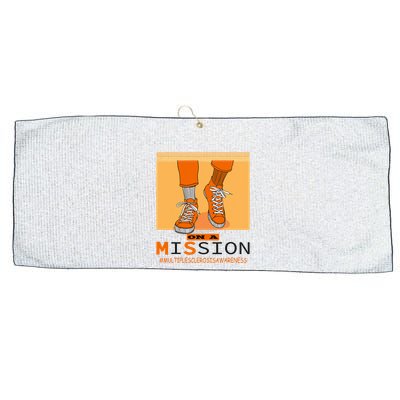 Multiple Sclerosis Ms Awareness Walk On Mission Large Microfiber Waffle Golf Towel