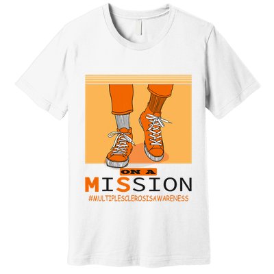 Multiple Sclerosis Ms Awareness Walk On Mission Premium T-Shirt