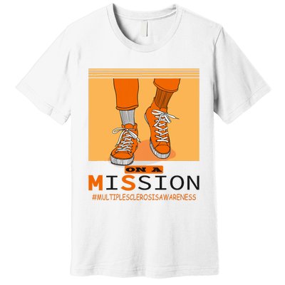 Multiple Sclerosis Ms Awareness Walk On Mission Premium T-Shirt