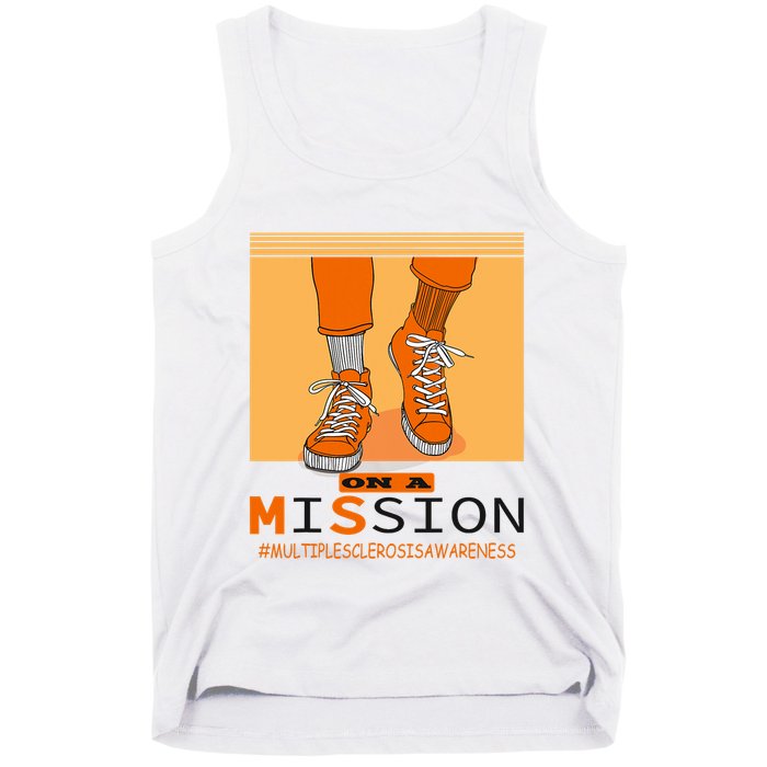 Multiple Sclerosis Ms Awareness Walk On Mission Tank Top
