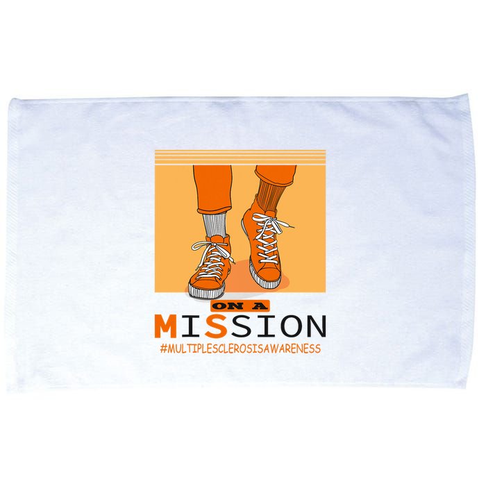 Multiple Sclerosis Ms Awareness Walk On Mission Microfiber Hand Towel