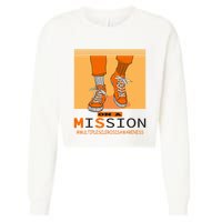 Multiple Sclerosis Ms Awareness Walk On Mission Cropped Pullover Crew