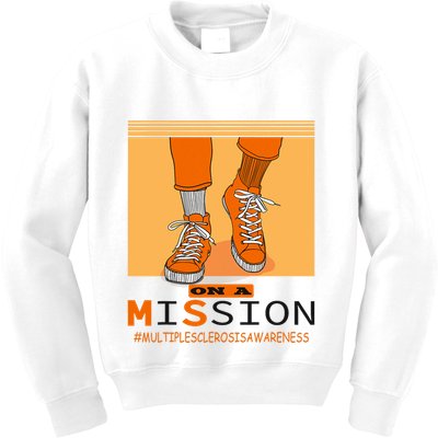 Multiple Sclerosis Ms Awareness Walk On Mission Kids Sweatshirt
