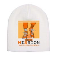 Multiple Sclerosis Ms Awareness Walk On Mission Short Acrylic Beanie