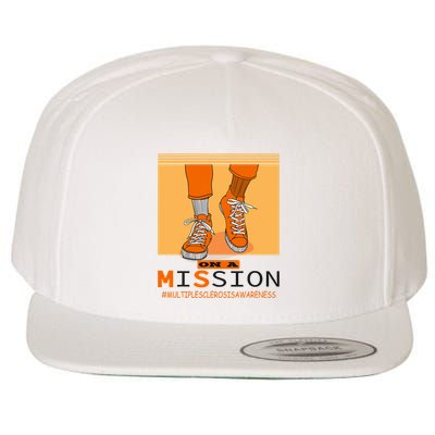 Multiple Sclerosis Ms Awareness Walk On Mission Wool Snapback Cap