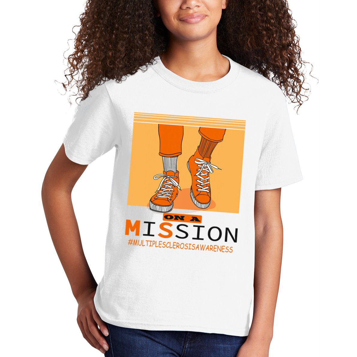 Multiple Sclerosis Ms Awareness Walk On Mission Kids T-Shirt