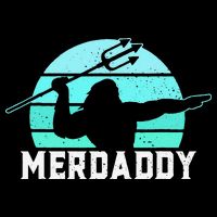 Merdaddy Security Merman Mermaid Daddy Fish Fathers Day (1).png Tall T-Shirt