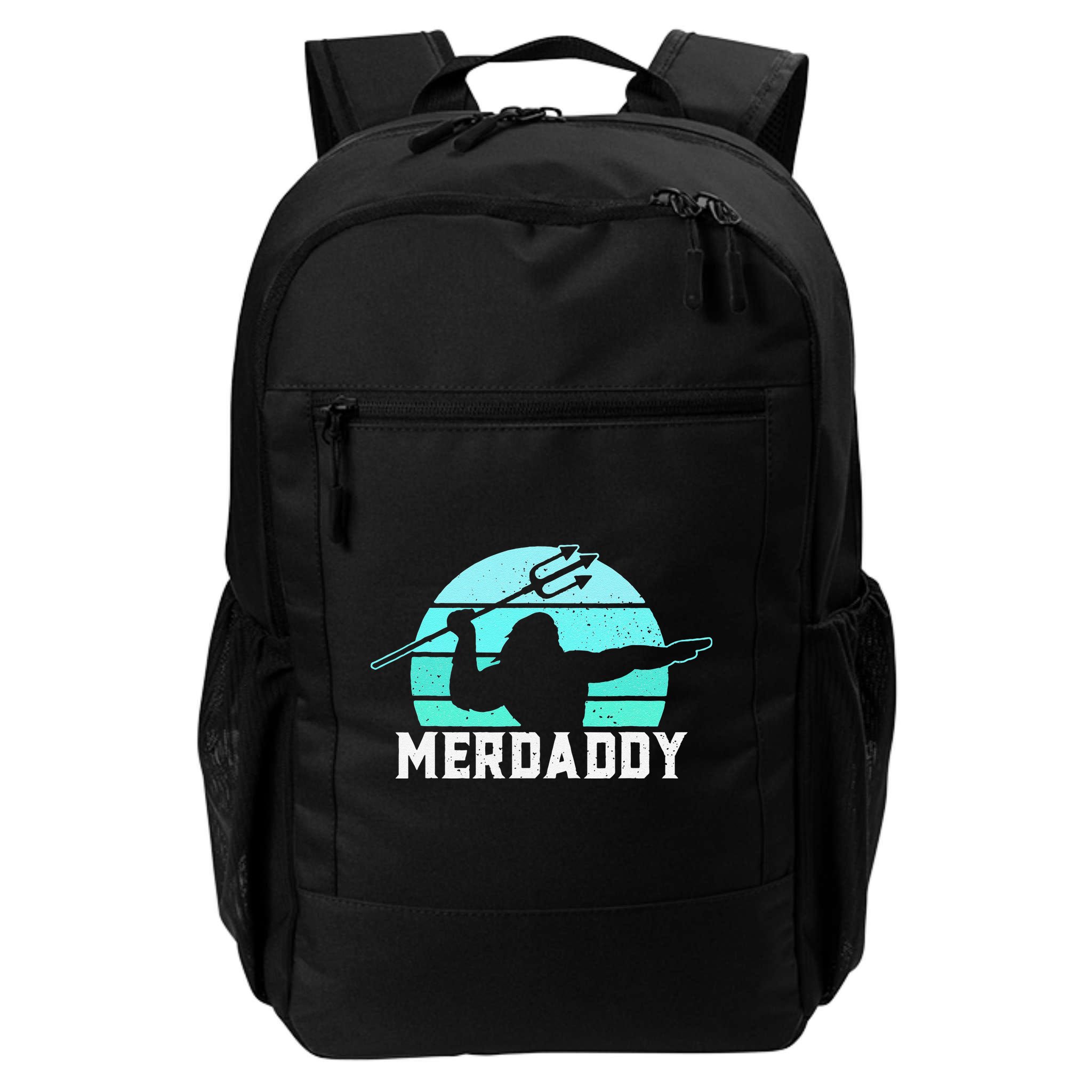 Merdaddy Security Merman Mermaid Daddy Fish Fathers Day (1).png Backpack