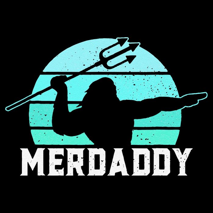 Merdaddy Security Merman Mermaid Daddy Fish Fathers Day (1).png Baby Bodysuit