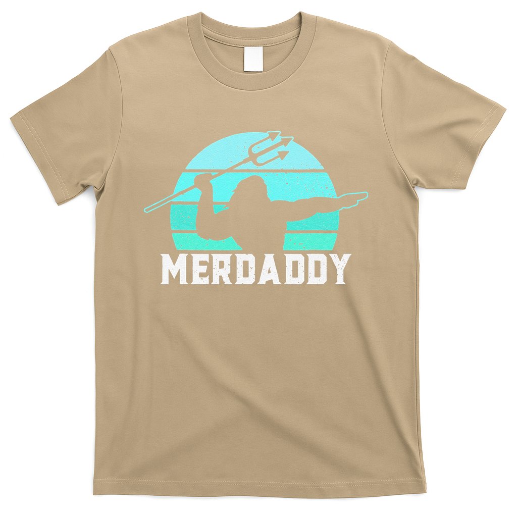 Merdaddy Security Merman Mermaid Daddy Fish Fathers Day (1).png T-Shirt
