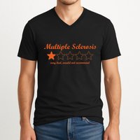 Multiple Sclerosis Multiple Sclerosis Awareness V-Neck T-Shirt